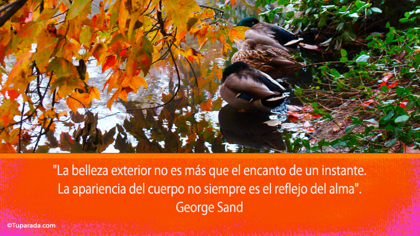 La belleza exterior - Frase de George Sand