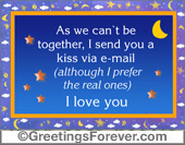 A kiss via e-mail