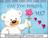 Forgive me ecard