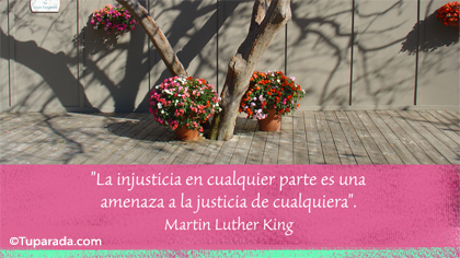 La injusticia es una amenaza...