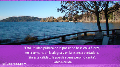Tarjeta de Pablo Neruda