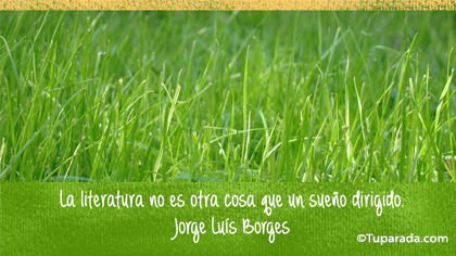 Tarjeta de Jorge Luís Borges