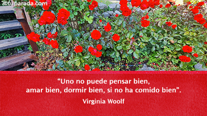 Tarjeta de Virginia Woolf