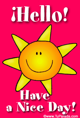 Tarjeta - Have a nice day with sun