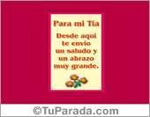 Para mi tía...