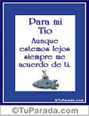 Tarjeta para mi tío