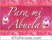 Tarjeta para mi abuela