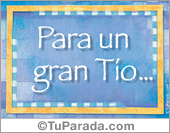Tarjeta para un gran tío