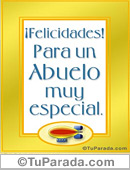 Tarjeta para mi abuelo