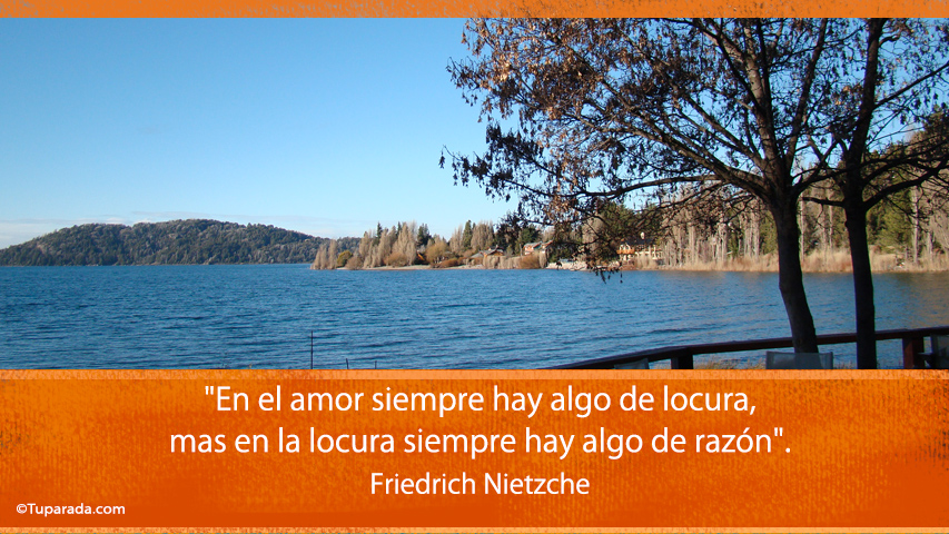 En el amor siempre hay... - Frase de Friedrich Nietzsche