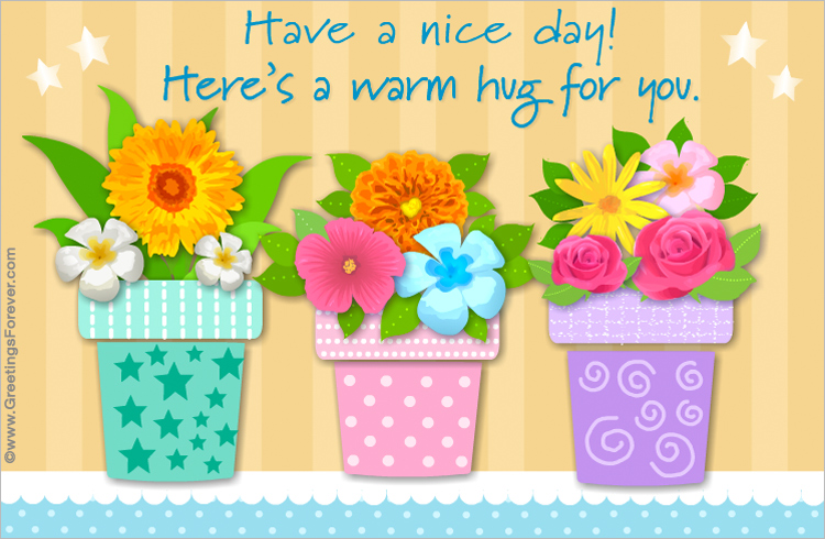Ecard - Have a nice day in warm colors