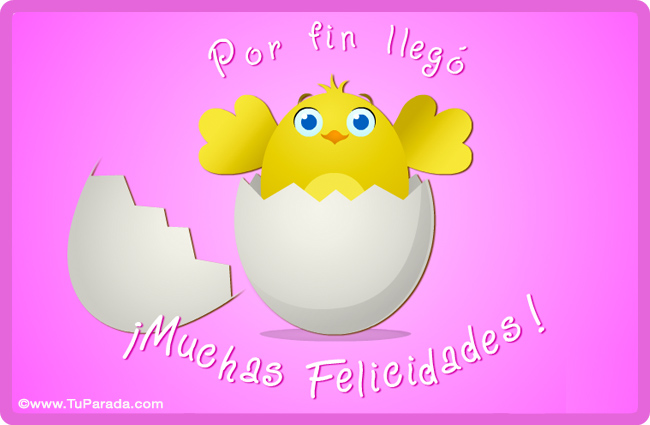 Pollito rosa para manualidades - Manualidades para bebés 