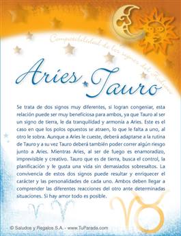 Aries con Tauro