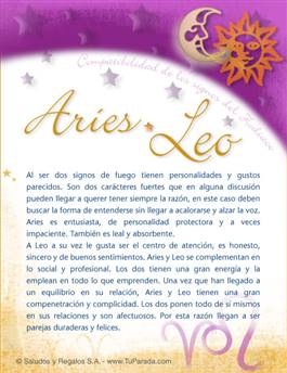 Tarjeta de Compatibilidad de Aries