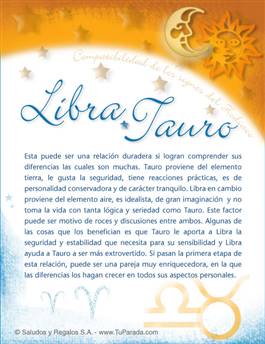 Libra con Tauro