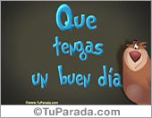 Que tengas un buen día con oso