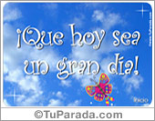 Mensaje para un gran día