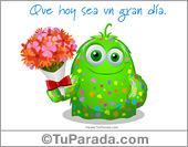 Tarjeta de saludos con flores