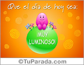 Tarjeta: Día luminoso