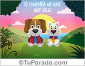 Tu compañía me hace muy feliz