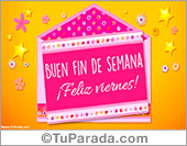 Tarjeta de feliz viernes