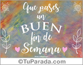 Por un buen fin de semana