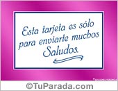 Muchos saludos