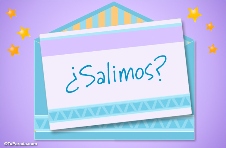 ¿Salimos? - Invitaciones a salir, tarjetas