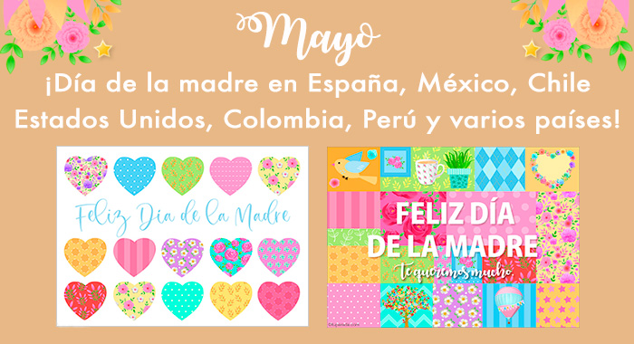 Mayo: Día de la Madre en varios países