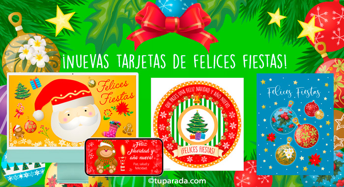 Nuevas Tarjetas de Felices Fiestas