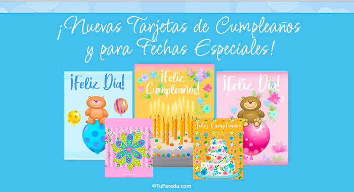 Tarjetas de cumpleaños