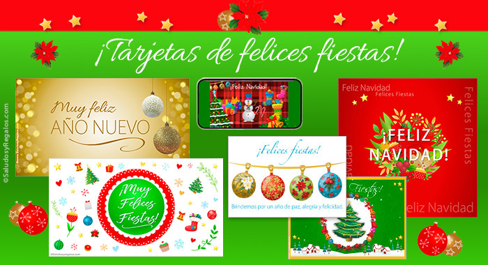 Tarjetas de Felices Fiestas