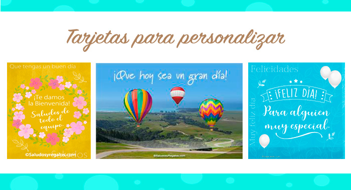 Tarjetas para personalizar