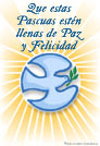 Tarjeta de paz para Pascuas