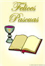 Felices Pascuas con Biblia y Cáliz