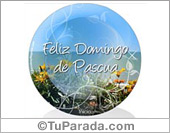 Tarjeta de feliz Domingo de Pascua