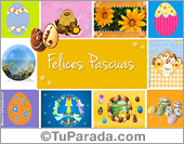 Tarjeta de Felices Pascuas