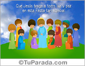 Tarjeta de Jesús para Pascua