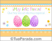 Tarjeta de feliz Pascua
