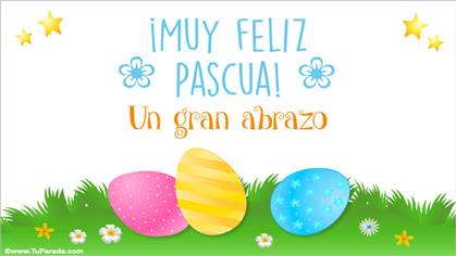 Origen y significado de Tarjeta para Pascuas con abrazo