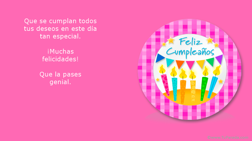 Cumpleaños en rosa