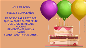 HOLA MI TOÑO