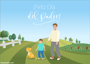 Tarjetas postales: Tarjeta Feliz Día del Padre para el mejor