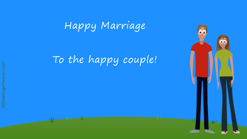 To the happy couple!