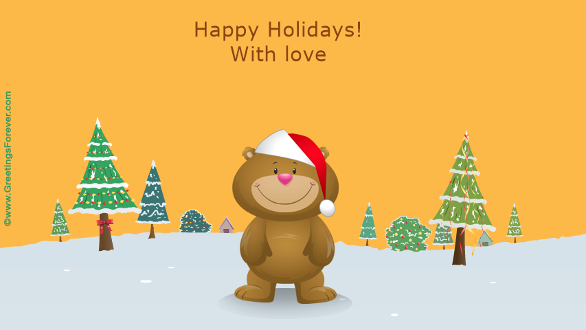 Ecard - Happy Holidays with love