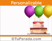 Torta de cumpleaños personalizable