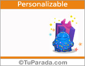 Tarjeta regalo personalizable