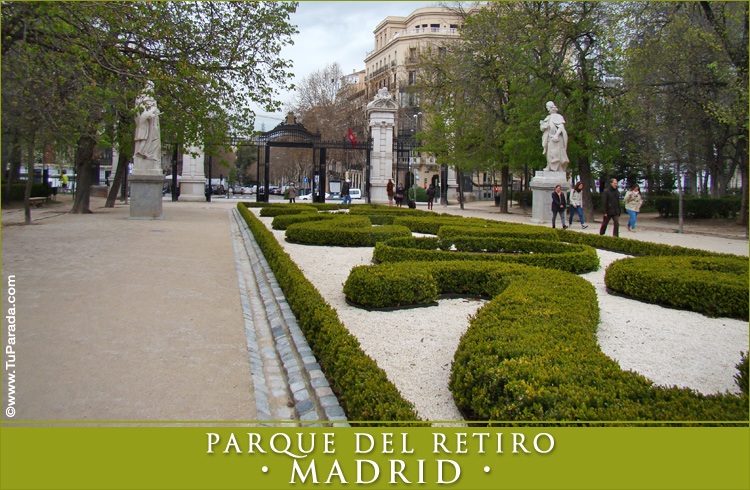 Tarjeta - Foto del Parque del Retiro - Madrid
