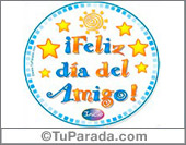 Feliz Día del amigo con abrazo virtual.
