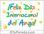 Feliz Día del Amigo en colores.